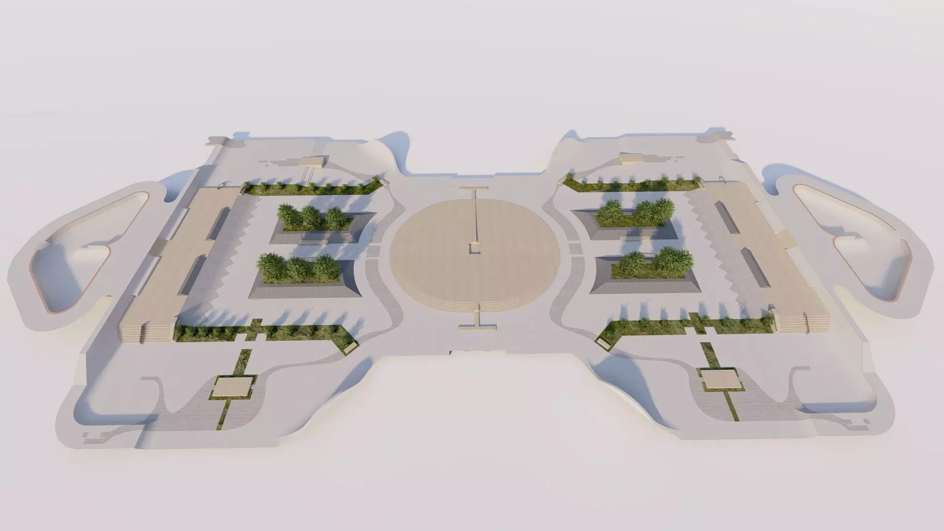 Skatepark-Skate Park PACK 3D model_5