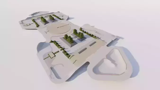 Skatepark-Skate Park PACK 3D model Skatepark-Skate Park PACK 3D model