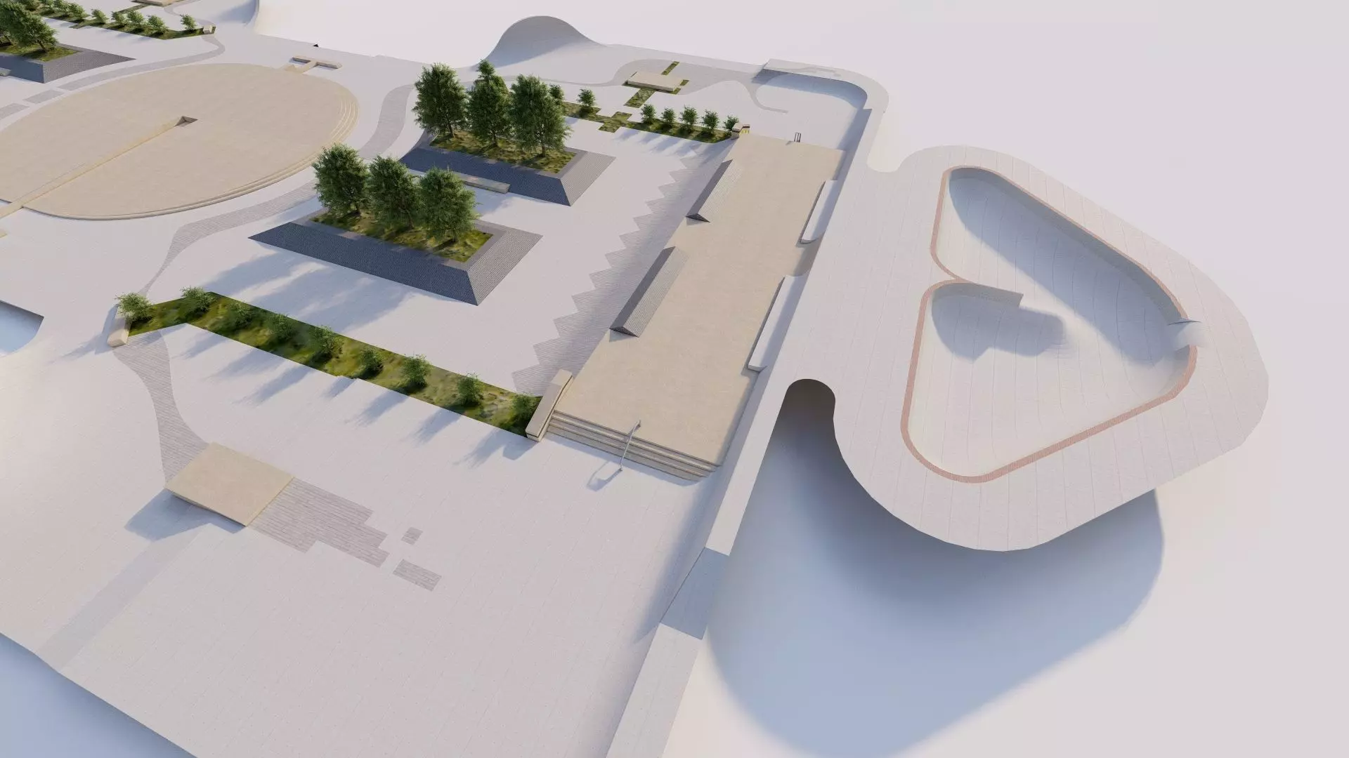 Skatepark-Skate Park PACK 3D model_7