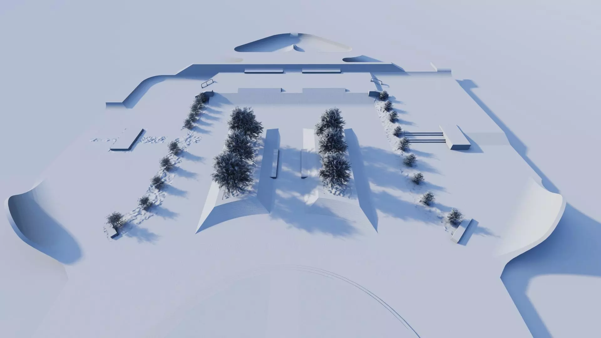Skatepark-Skate Park PACK 3D model_19