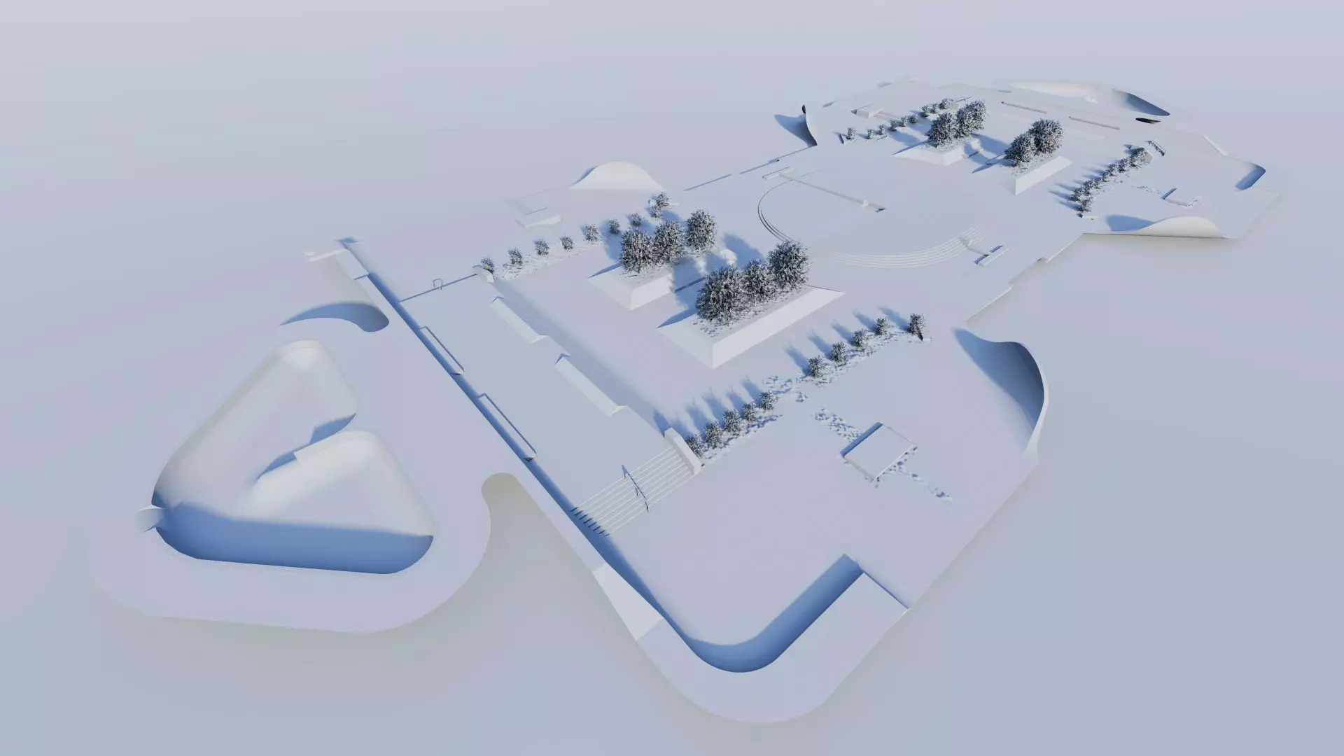 Skatepark-Skate Park PACK 3D model_10