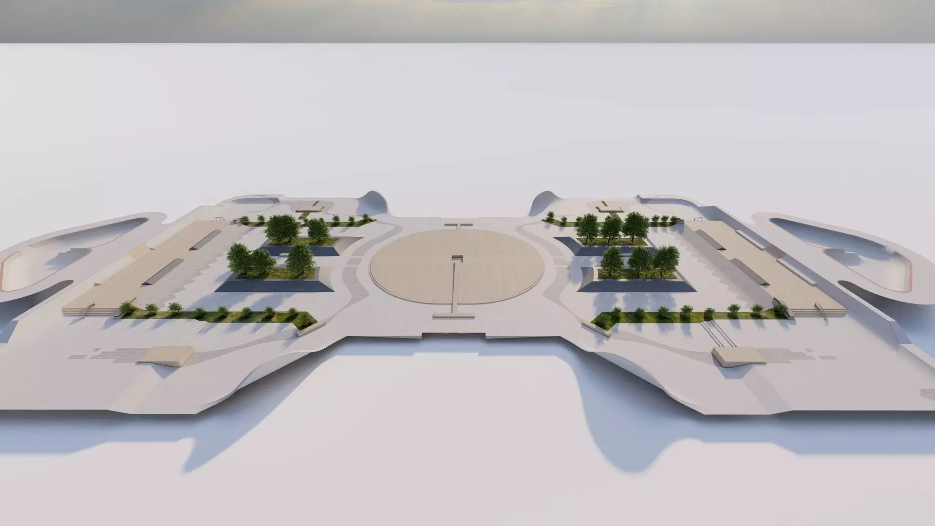 Skatepark-Skate Park PACK 3D model_9