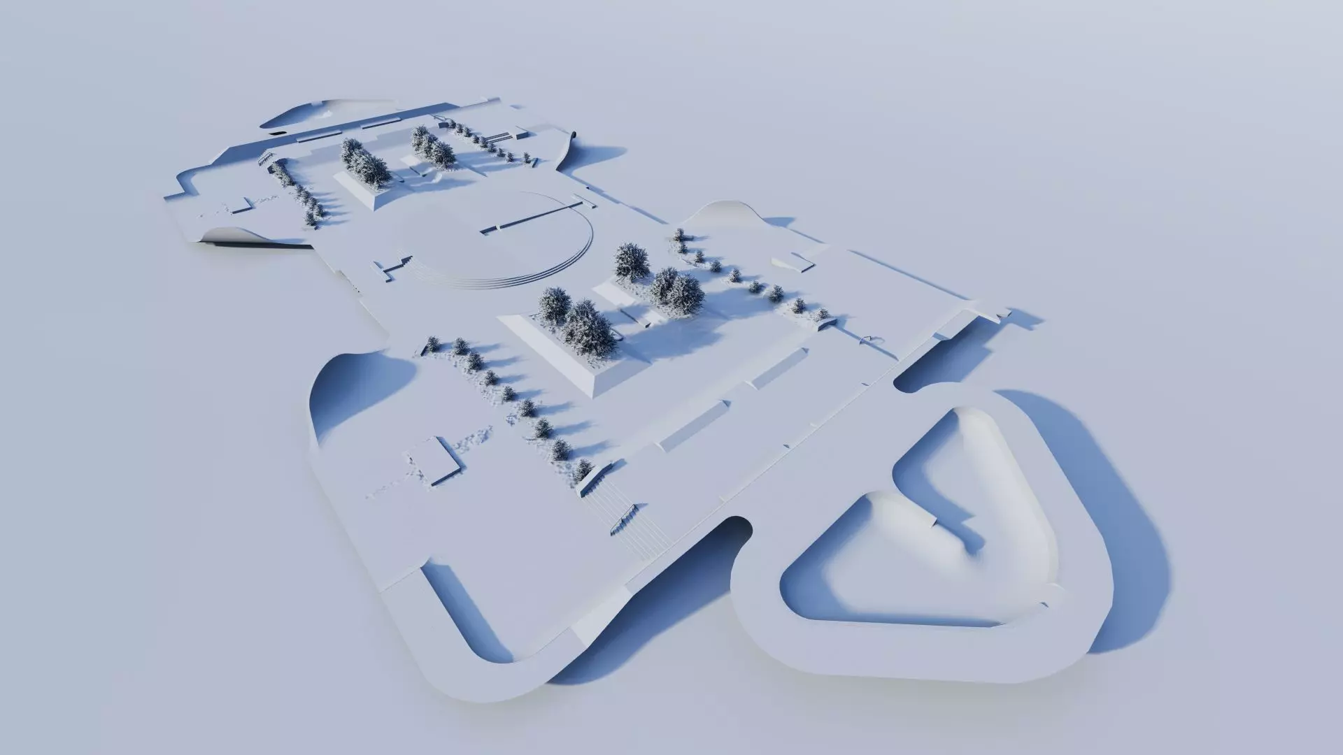 Skatepark-Skate Park PACK 3D model_11