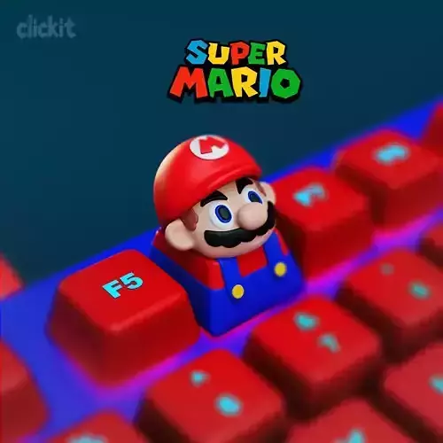 Mario Keycap  3D Printable Artisan Keycap 