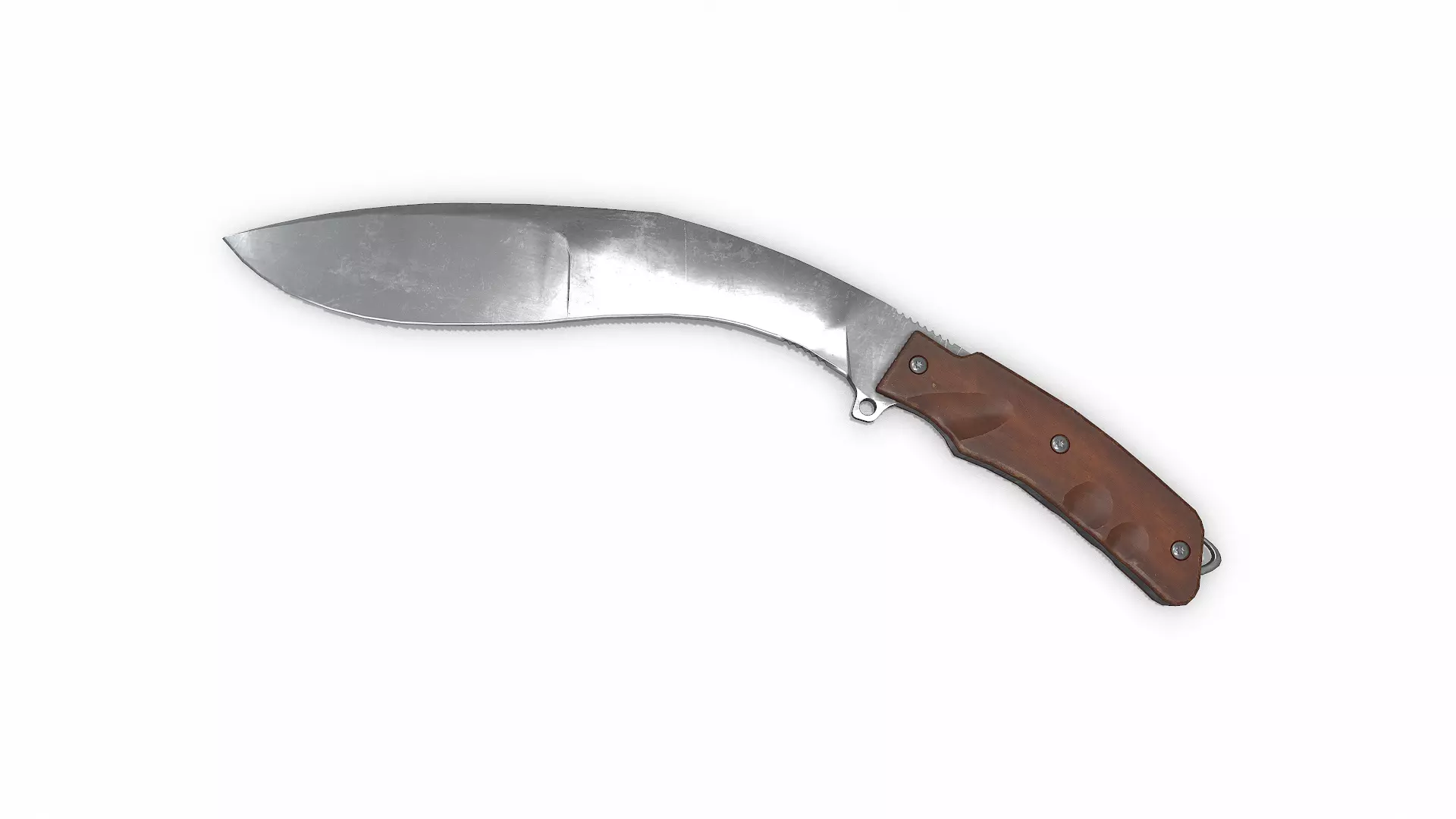 Kukri Knife Low-poly PBR Low-poly 3D model_2