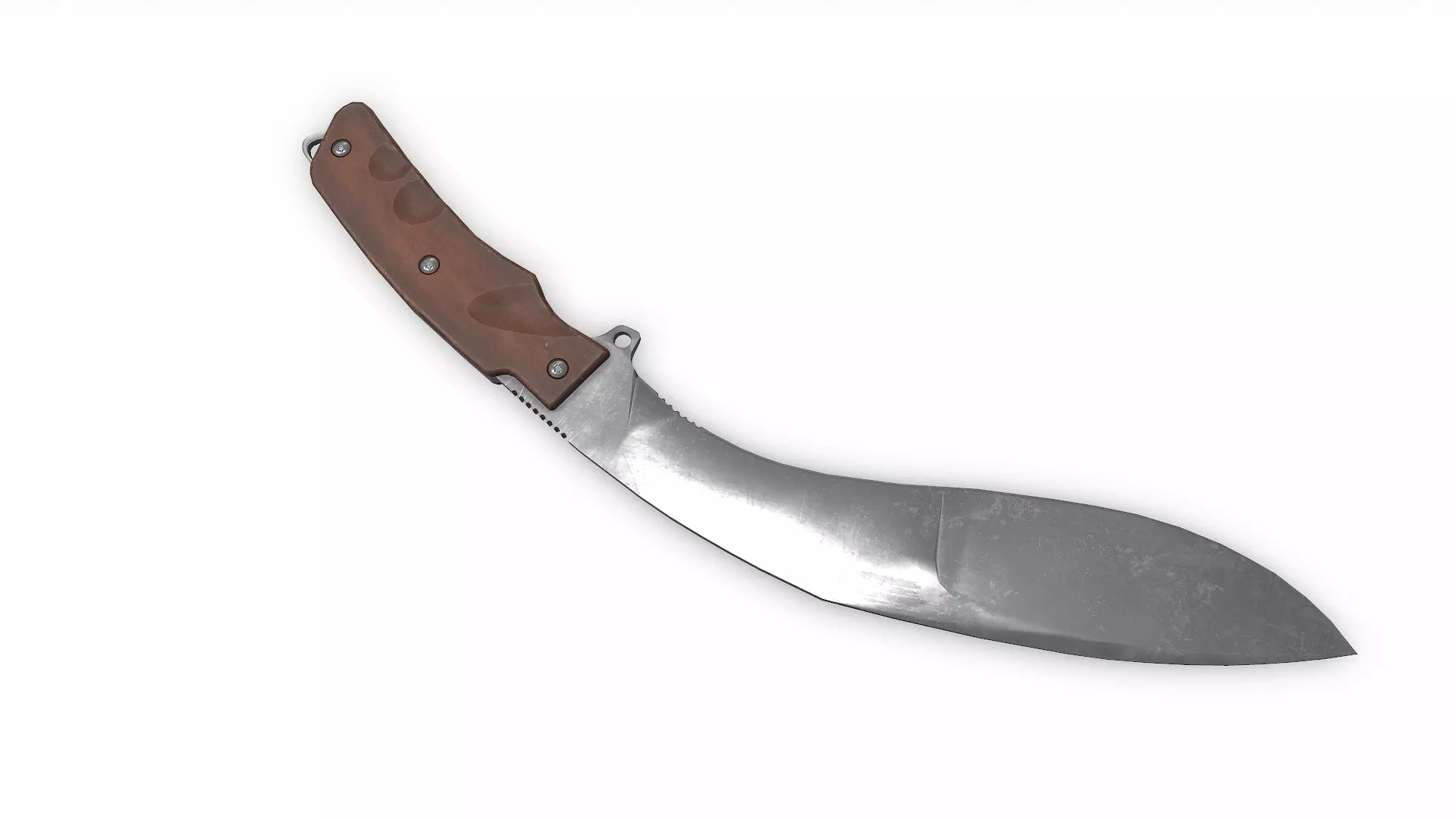 Kukri Knife Low-poly PBR Low-poly 3D model_9