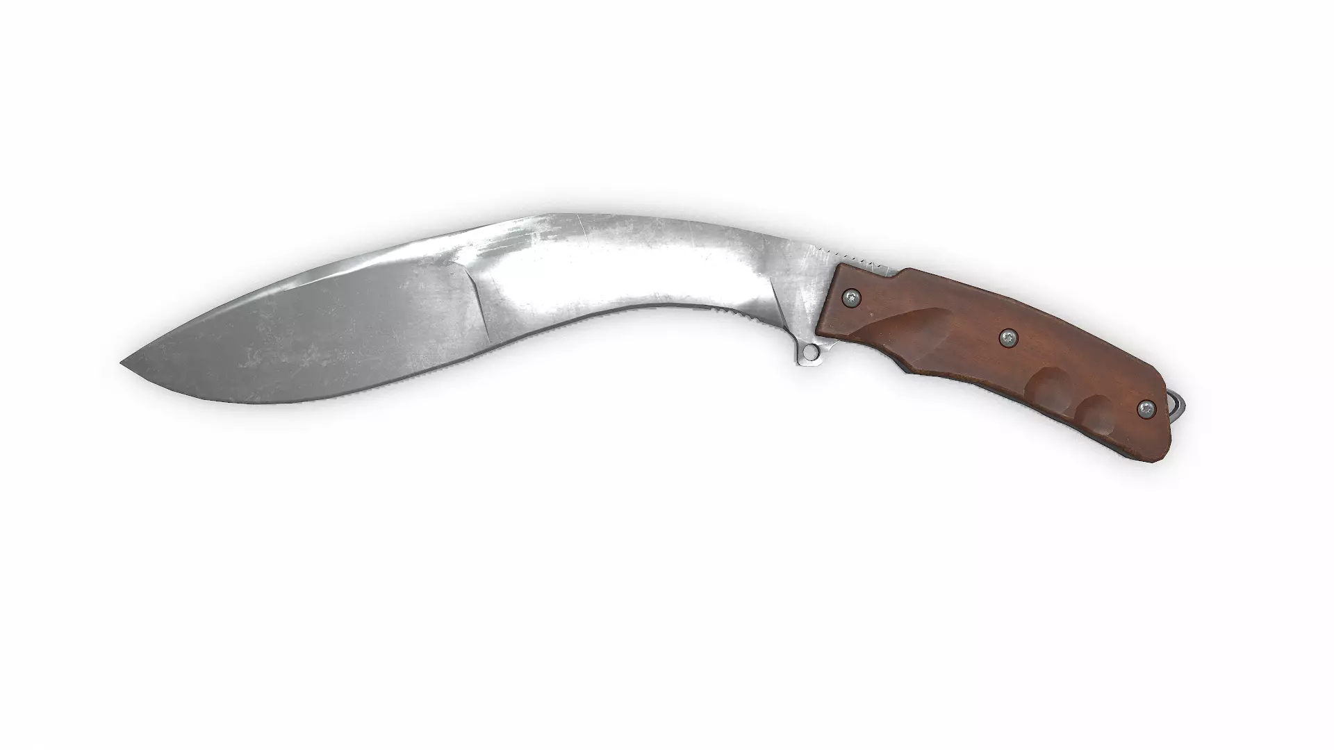 Kukri Knife Low-poly PBR Low-poly 3D model_3