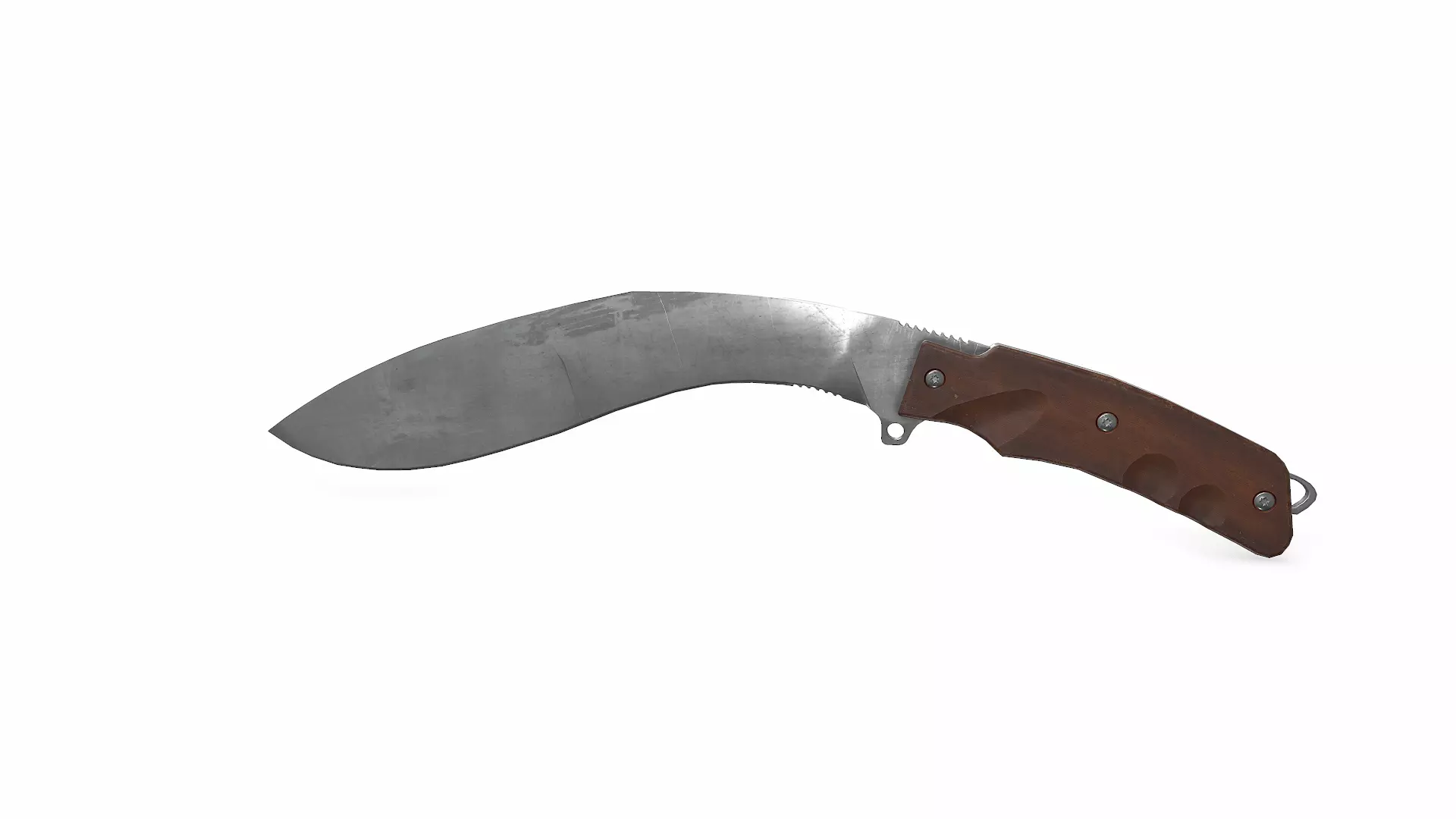 Kukri Knife Low-poly PBR Low-poly 3D model_14