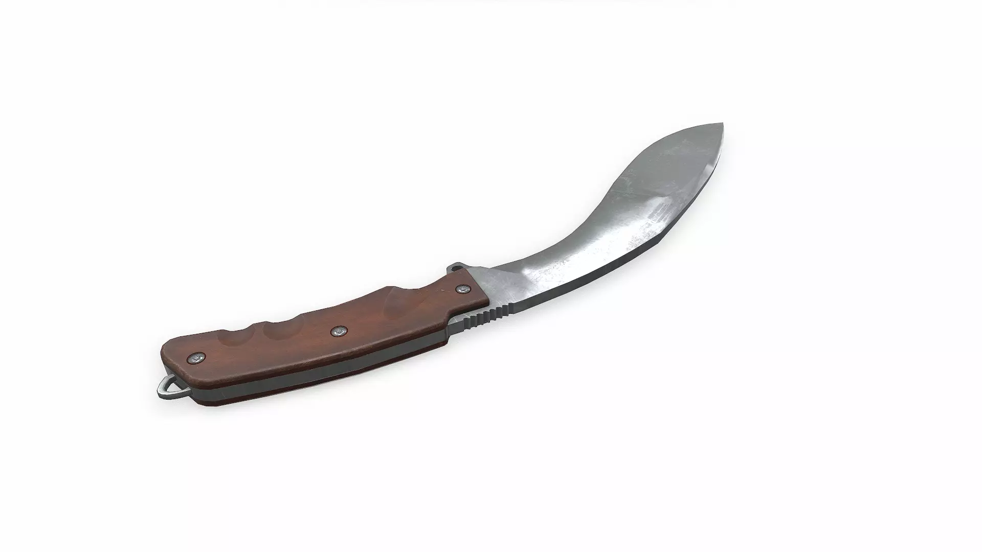 Kukri Knife Low-poly PBR Low-poly 3D model_7