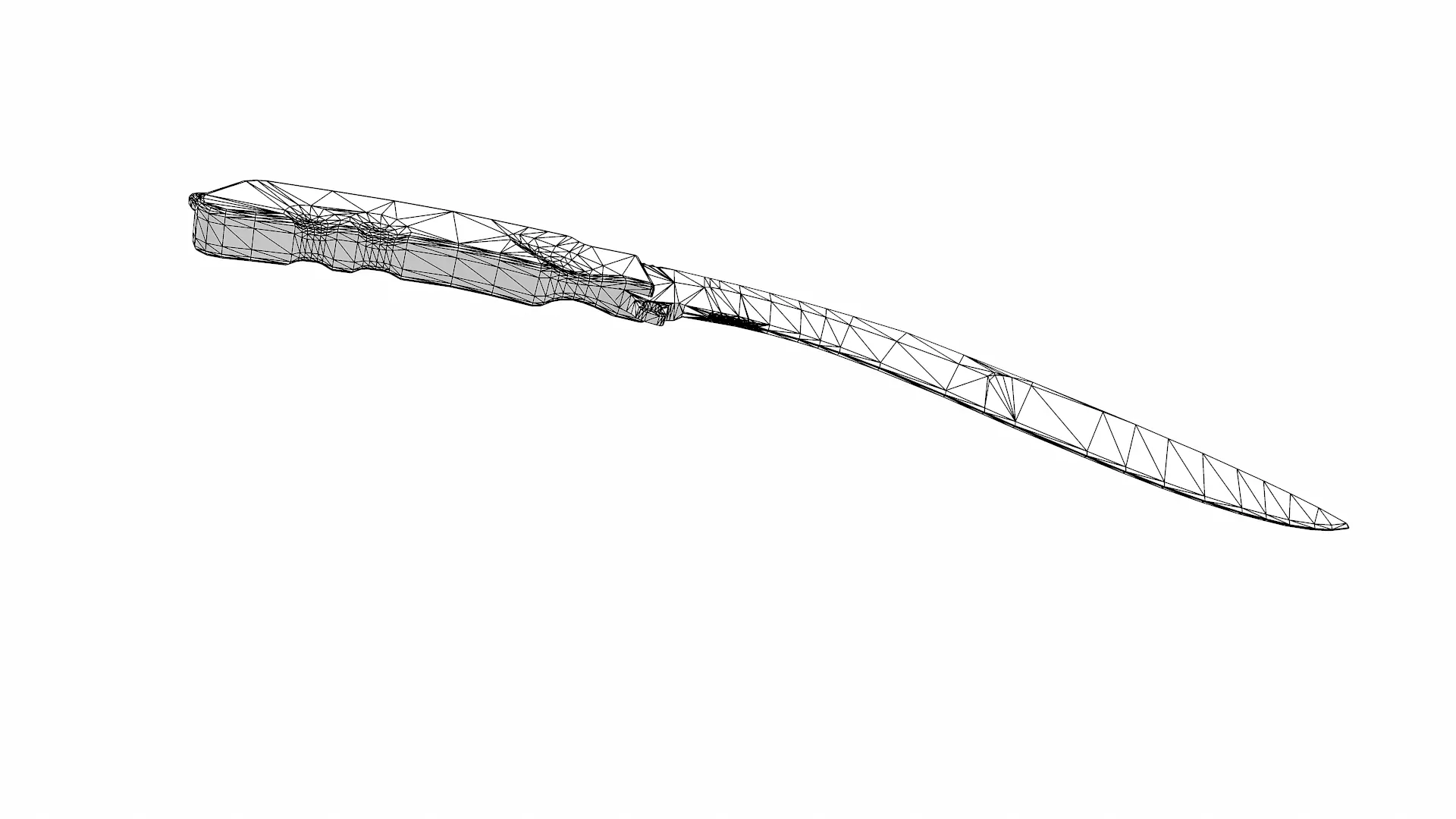 Kukri Knife Low-poly PBR Low-poly 3D model_21