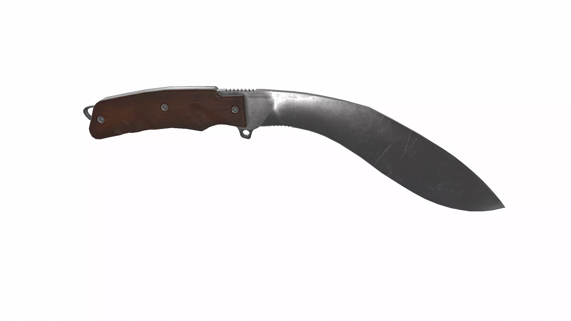 Kukri Knife Low-poly PBR Low-poly 3D model_10
