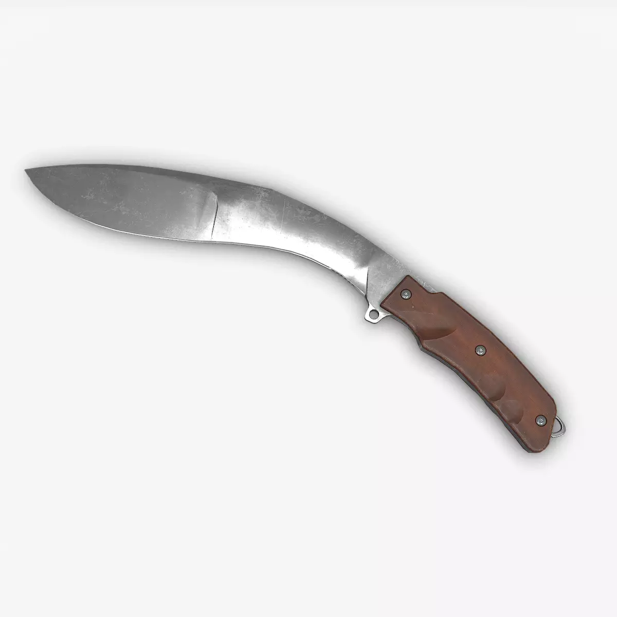 Kukri Knife Low-poly PBR Low-poly 3D model_0