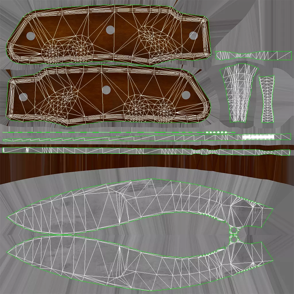 Kukri Knife Low-poly PBR Low-poly 3D model_23