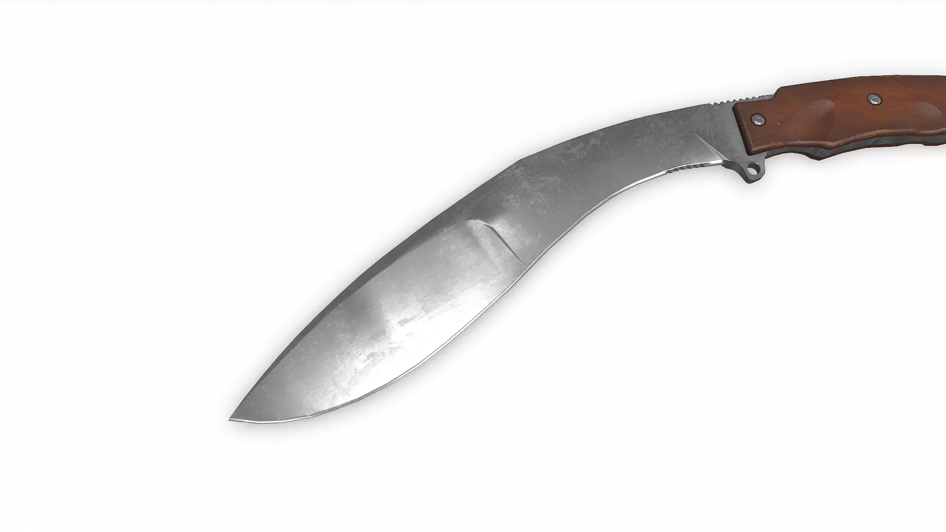 Kukri Knife Low-poly PBR Low-poly 3D model_12