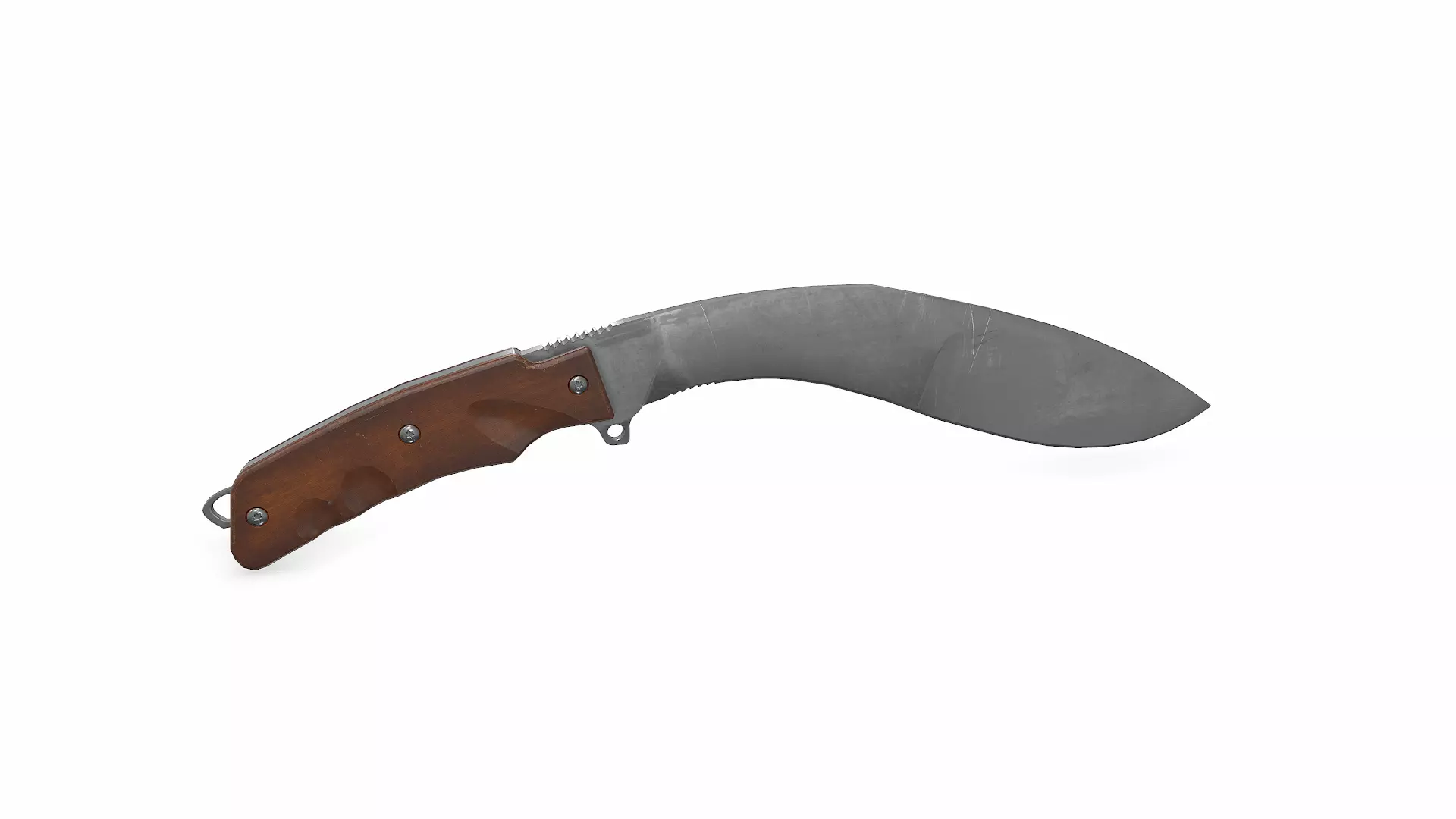 Kukri Knife Low-poly PBR Low-poly 3D model_16