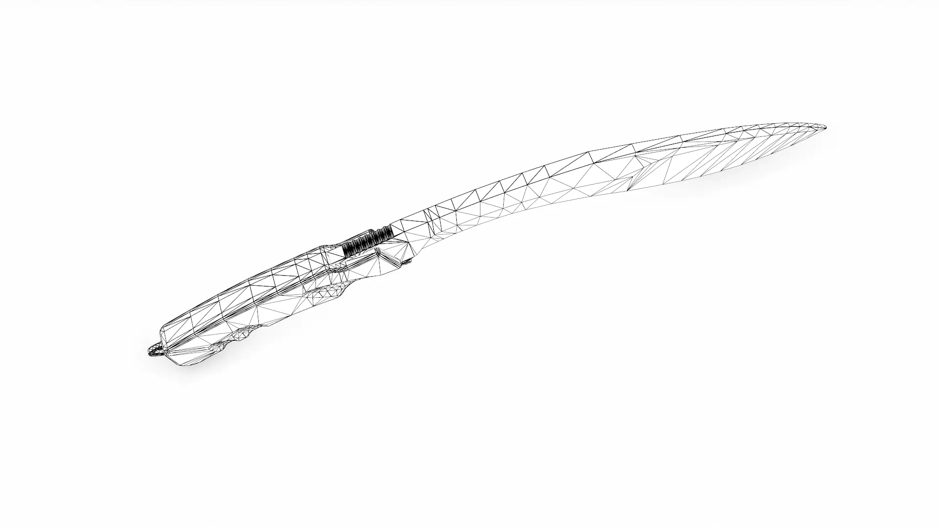 Kukri Knife Low-poly PBR Low-poly 3D model_20