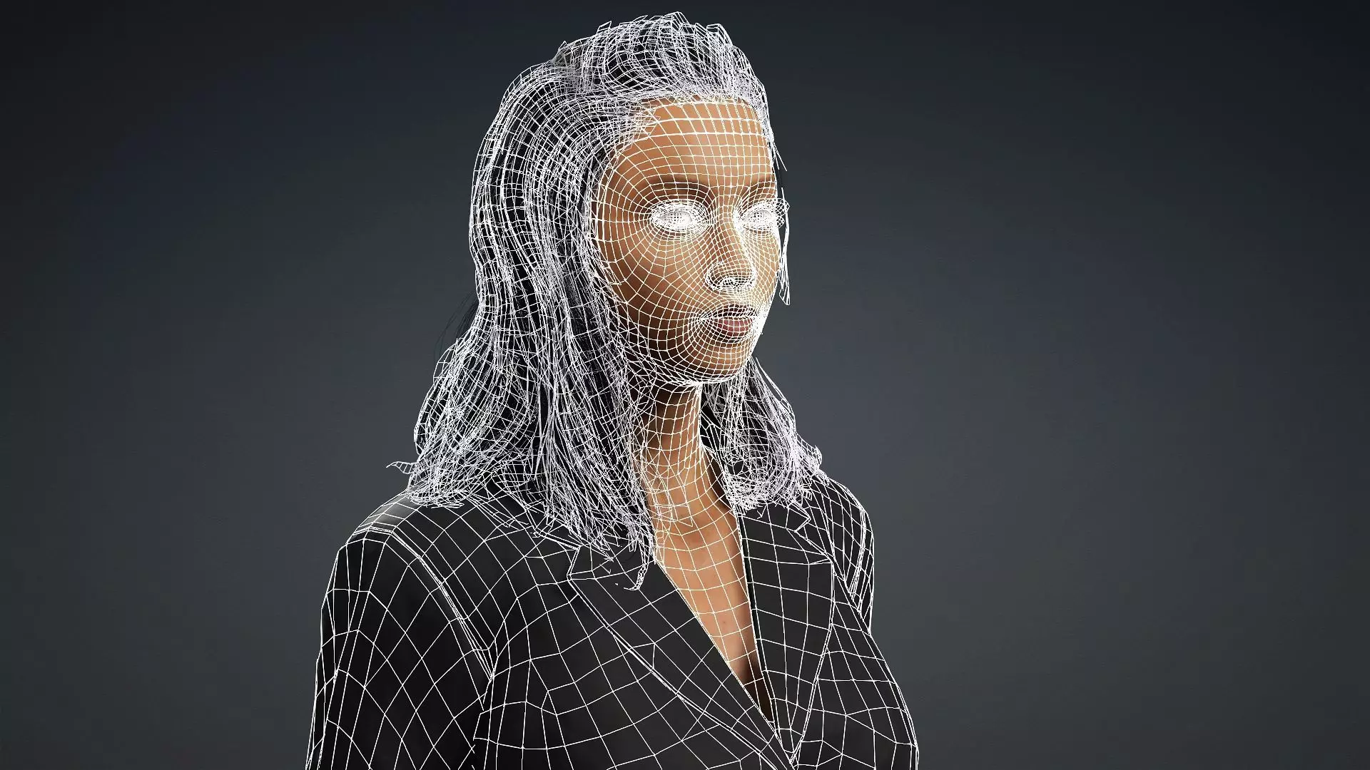 Realistic African Female Character 3D model_18