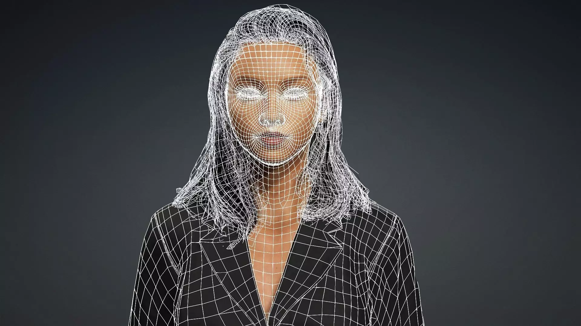 Realistic African Female Character 3D model_16