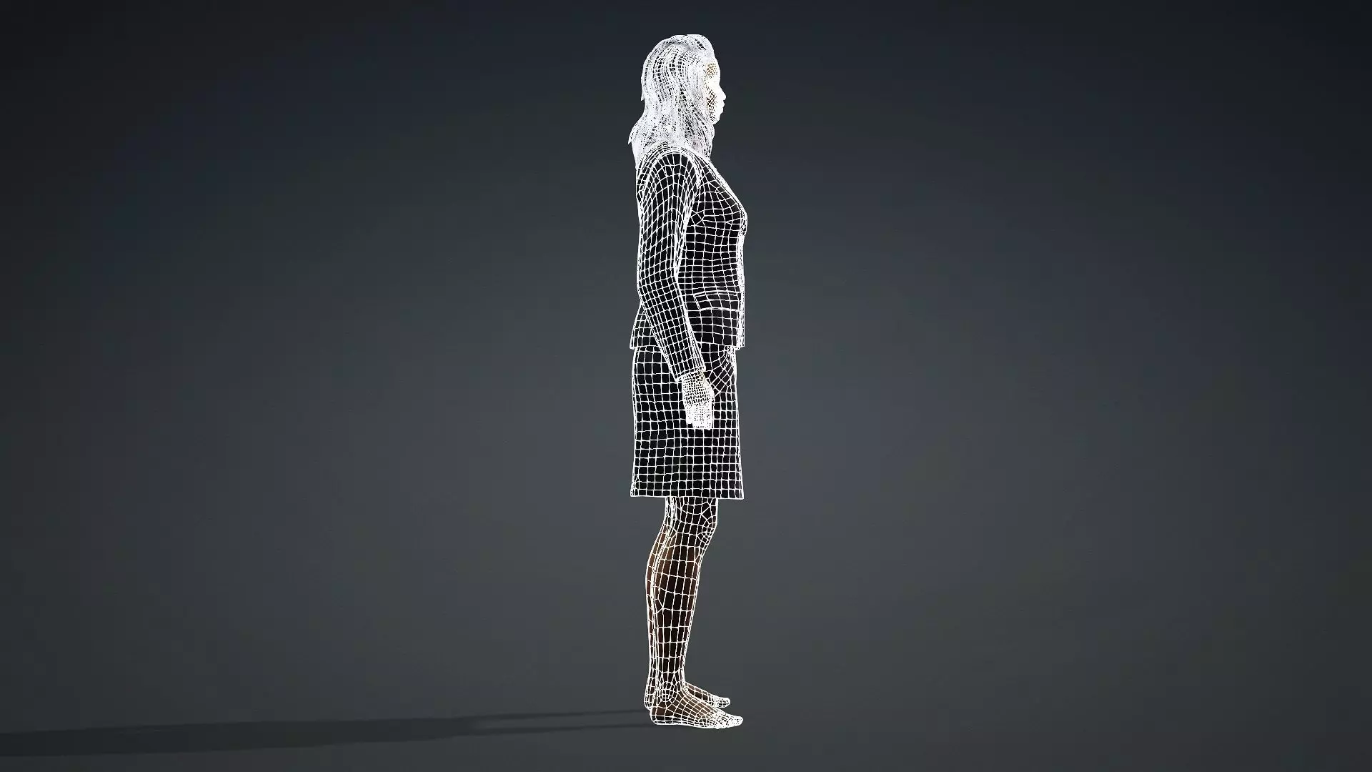 Realistic African Female Character 3D model_13