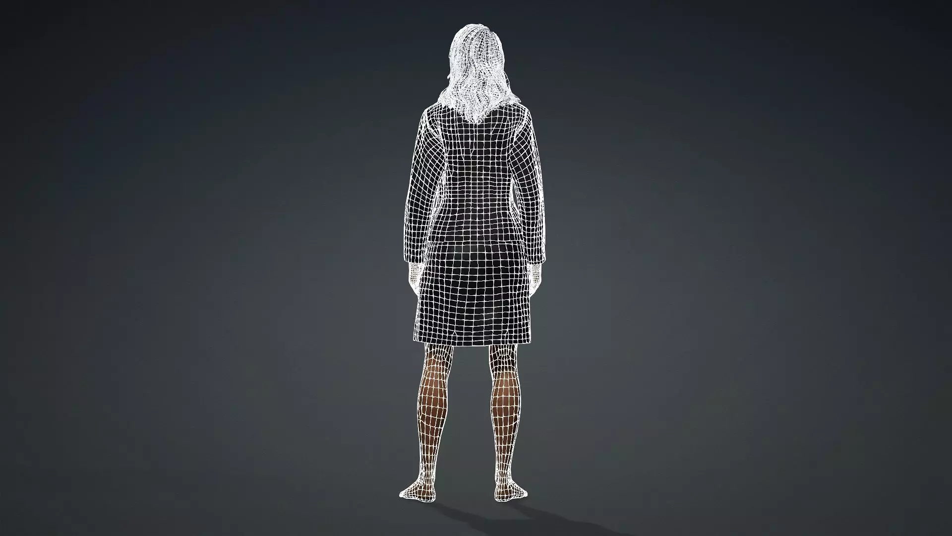 Realistic African Female Character 3D model_15