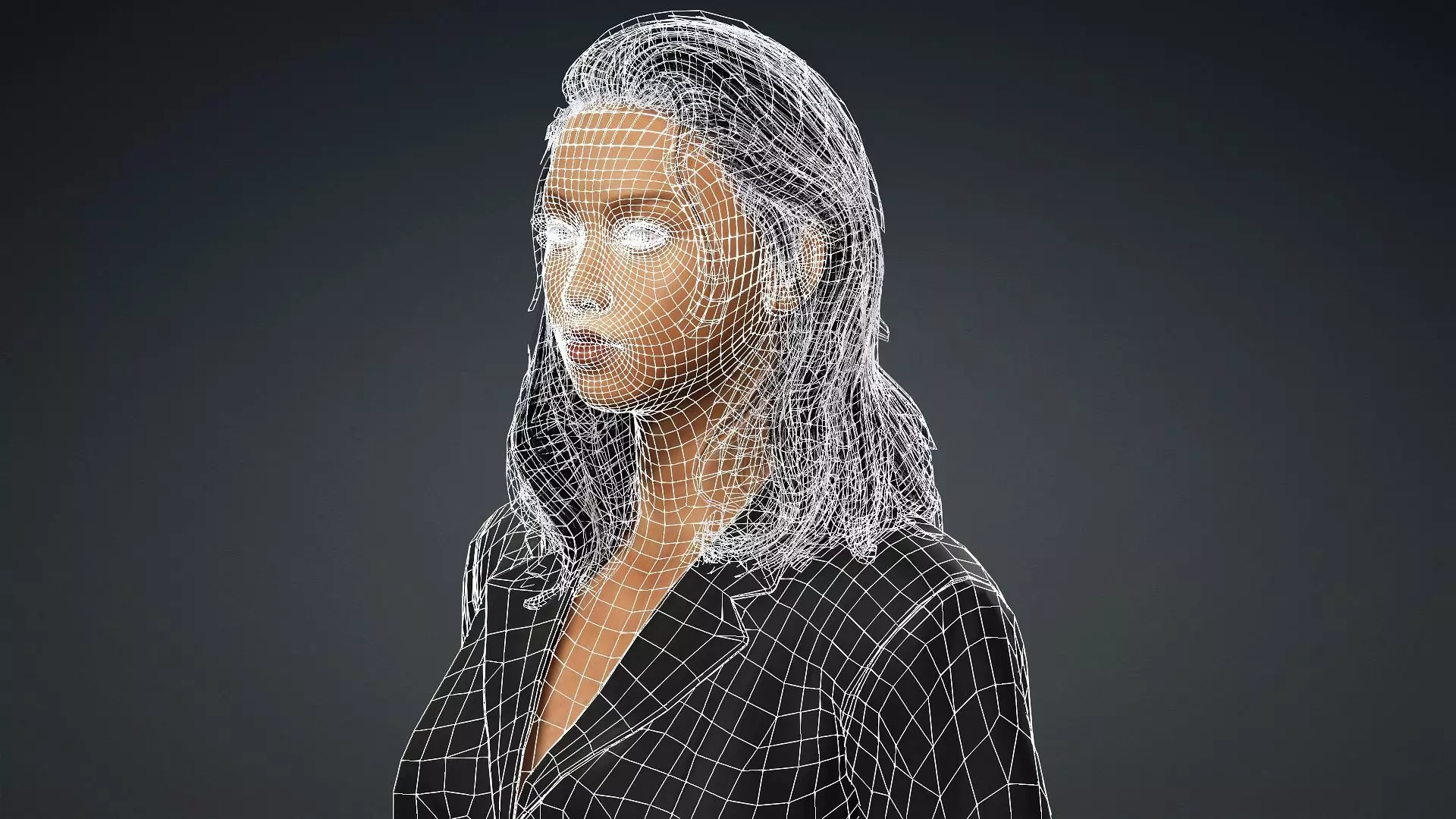 Realistic African Female Character 3D model_19