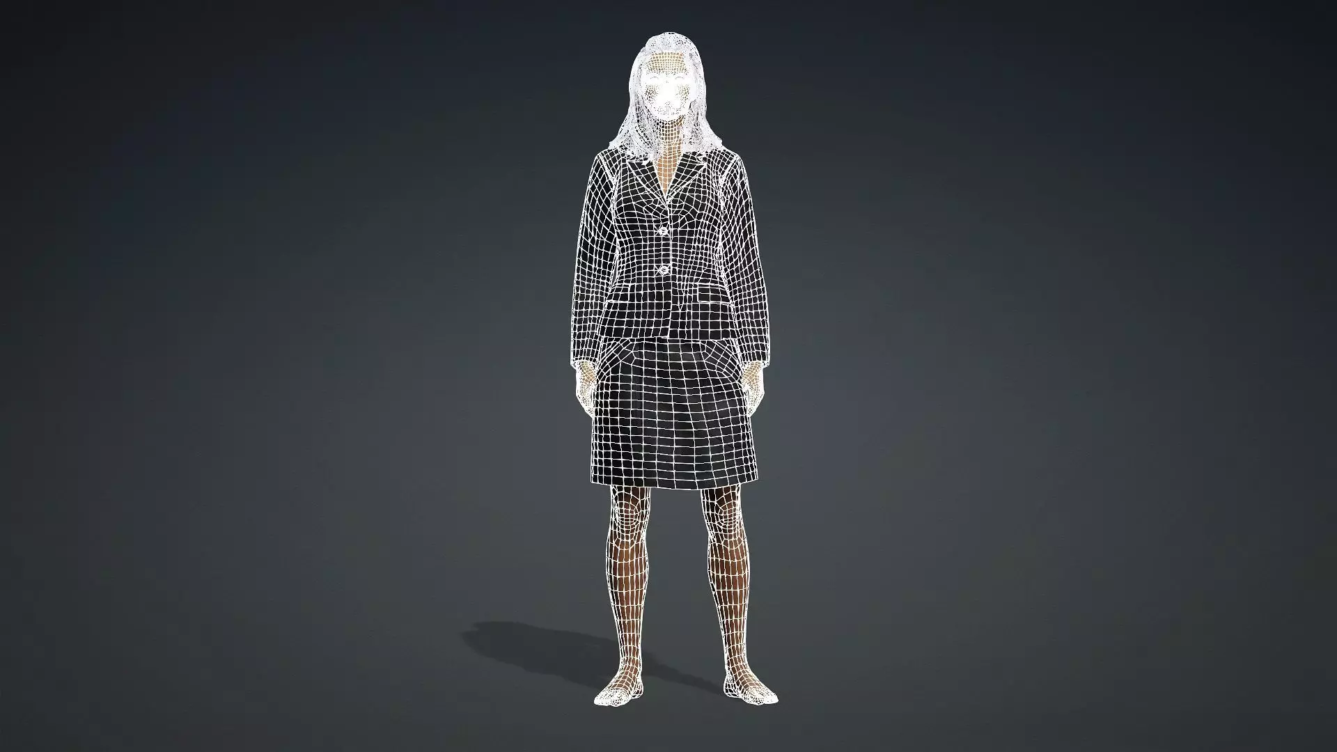 Realistic African Female Character 3D model_12