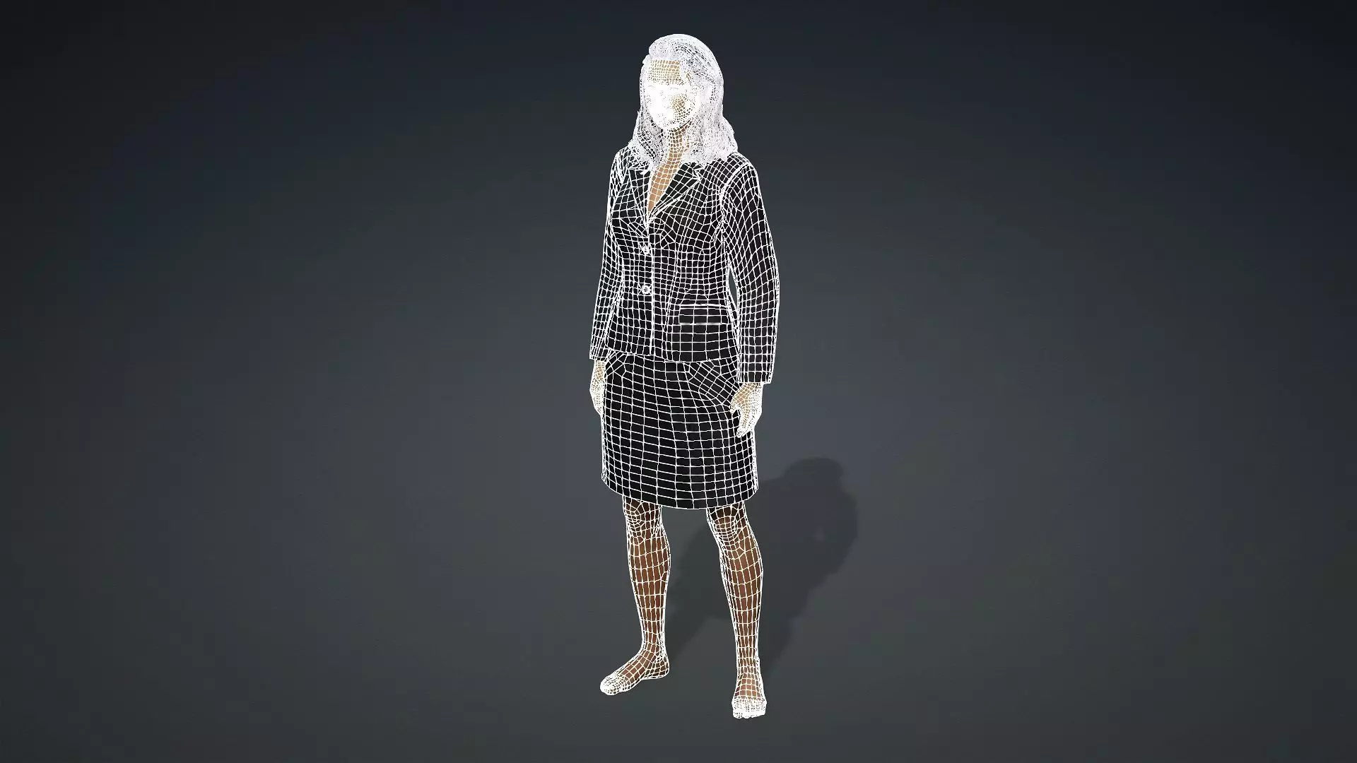 Realistic African Female Character 3D model_21