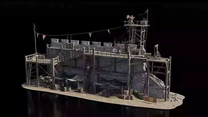 Destroyed Wall Medieval