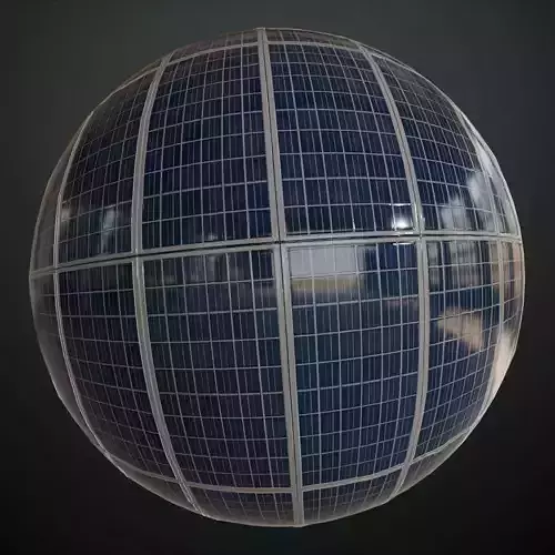 Modular Dark Solar Panel Array PBR Seamless