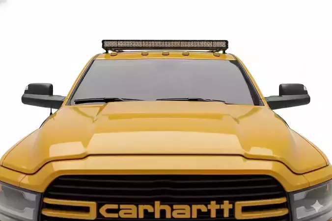 Carhartt Edition Heavy Duty Pickup Truck Low-poly 3D model 2