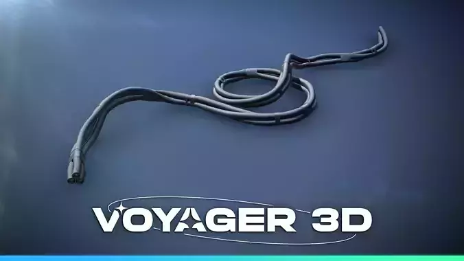 Triple Power Cable 175cm Black