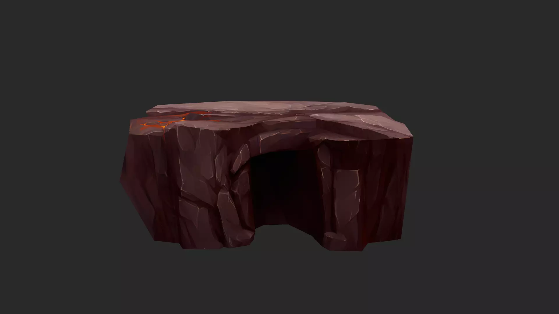 Lava Rocks Volcanic Rocks Set 03 Low-poly 3D model_10