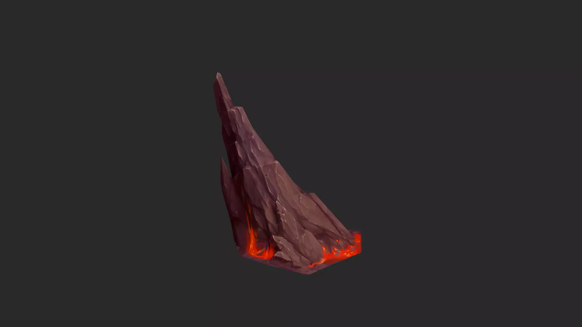 Lava Rocks Volcanic Rocks Set 03 Low-poly 3D model_2