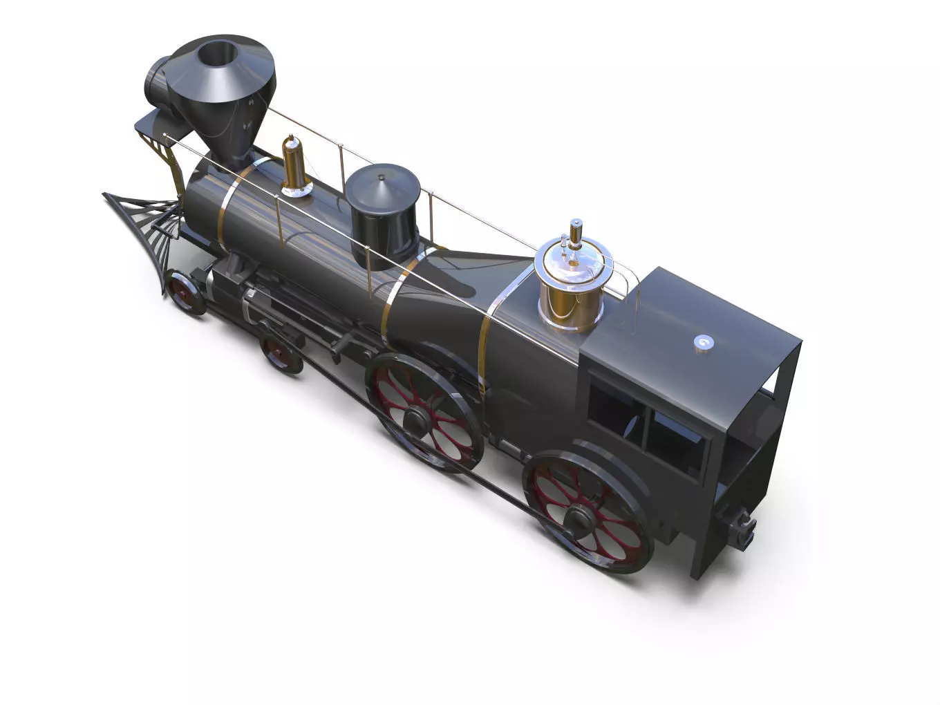 mini steam locomotive 3D model_4