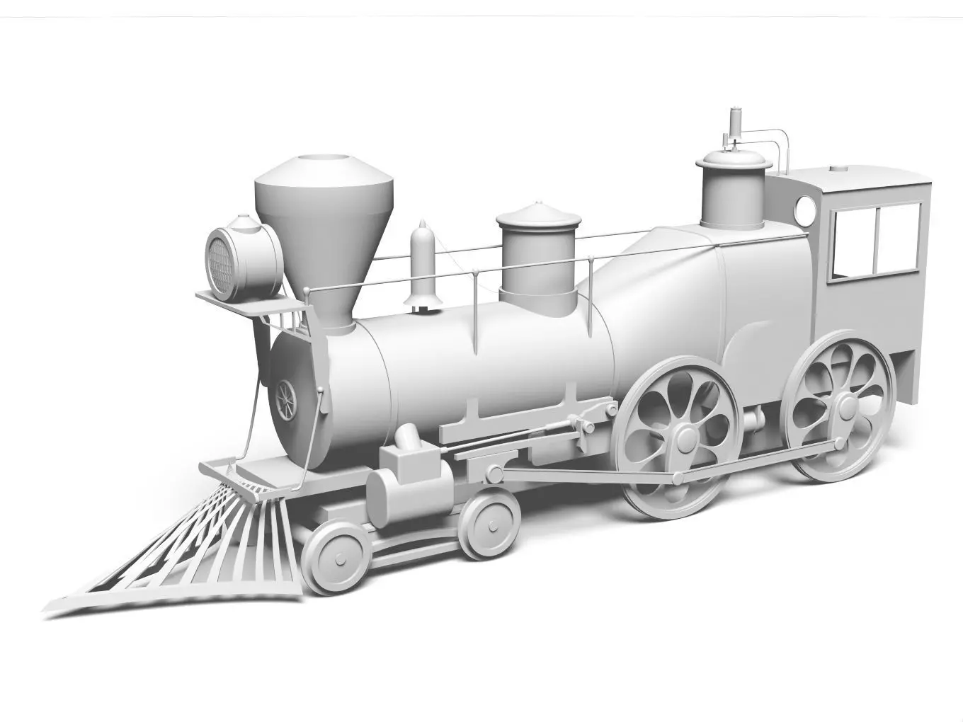 mini steam locomotive 3D model_8