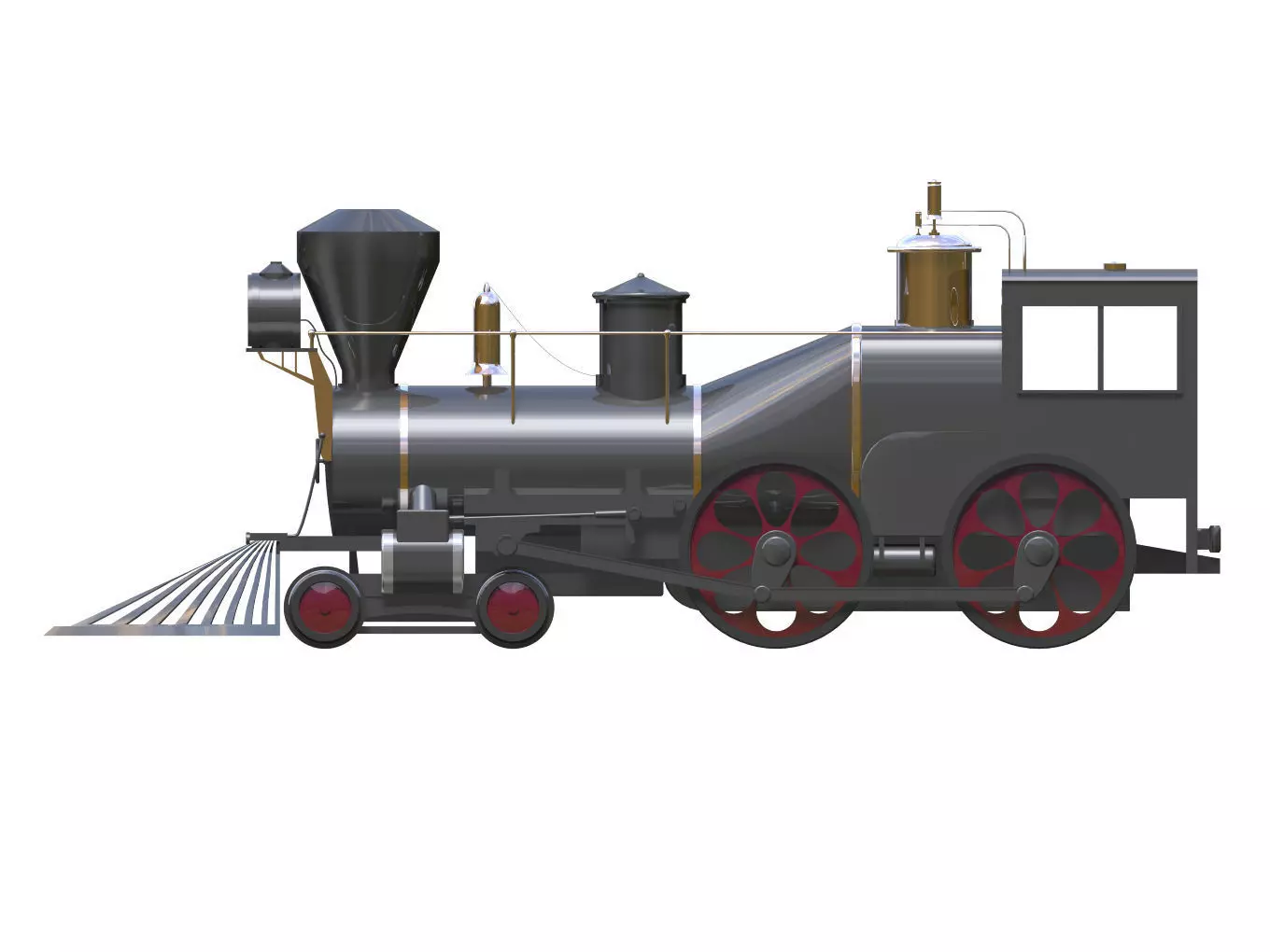 mini steam locomotive 3D model_5
