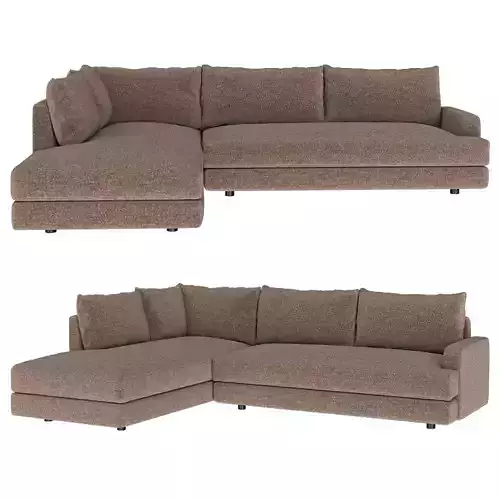 Sofa PION corner with back