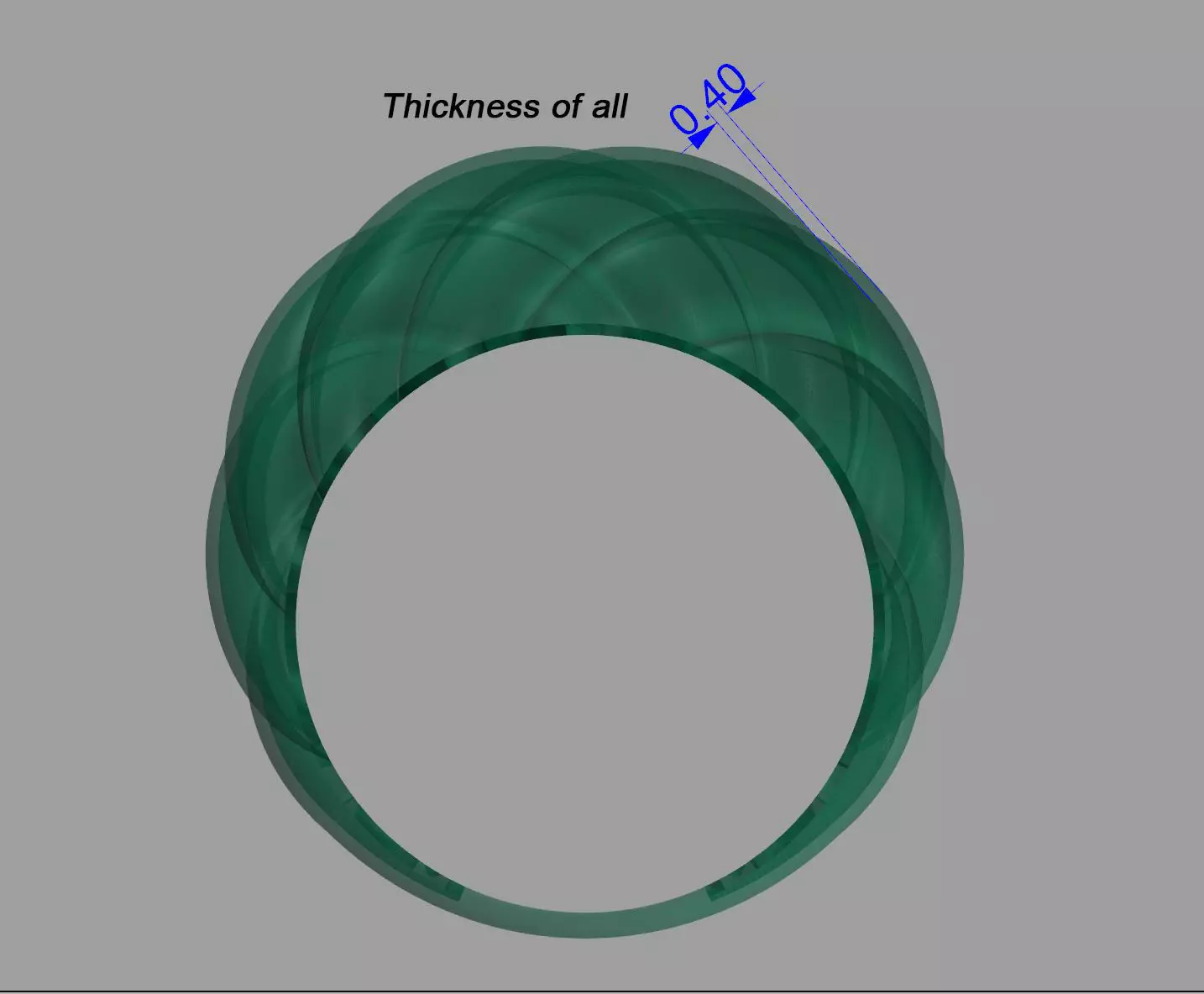 Shell-Inspired Ring Set 3D print model_12
