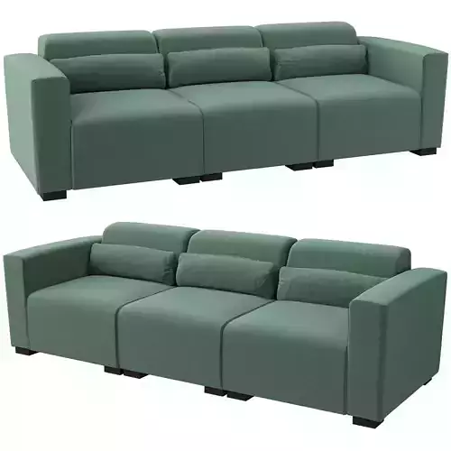 Modular and modern fabric sofa