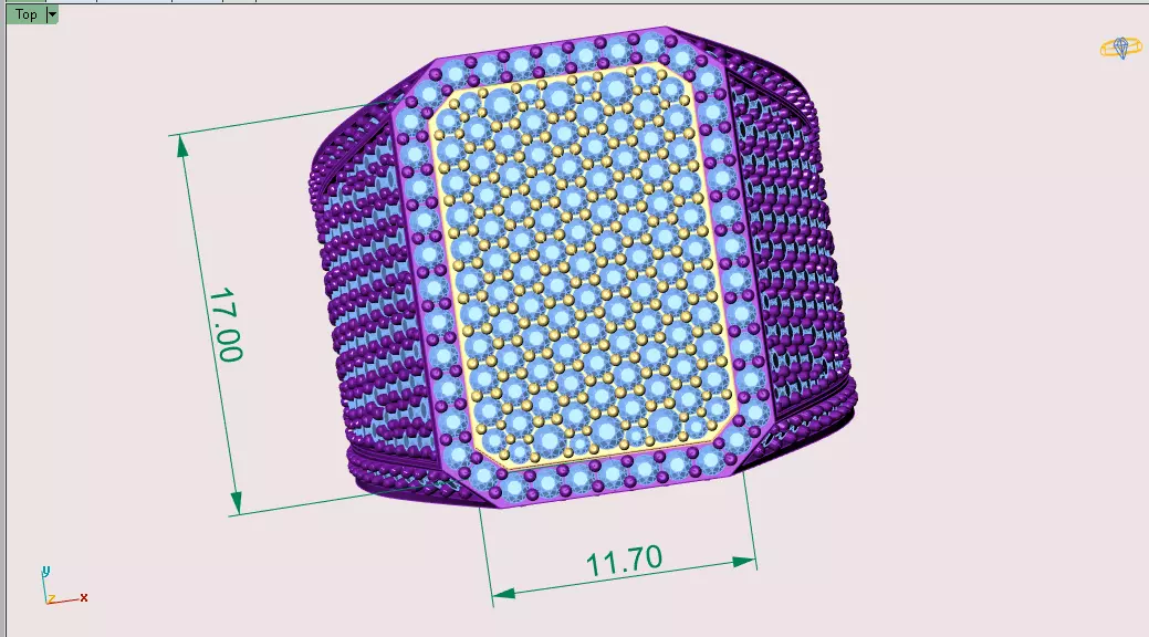 Emerald Signet Ring 3D print model_4