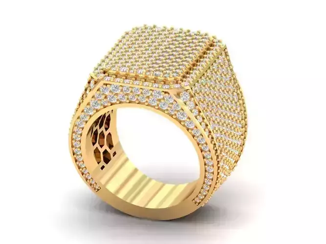   Emerald  Signet Ring