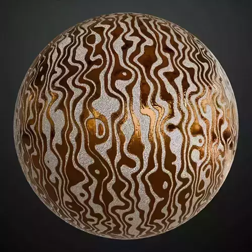 Stylized Damascus Patterned Metal PBR Seamless Texture Stylized Damascus Patterned Metal PBR Seamless Texture