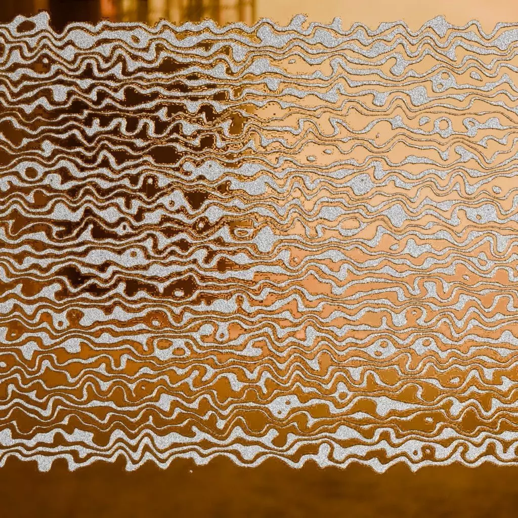 Stylized Damascus Patterned Metal PBR Seamless Texture_2