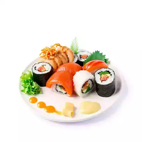 Deluxe Sushi Platter model pack Low-poly 3D model 2