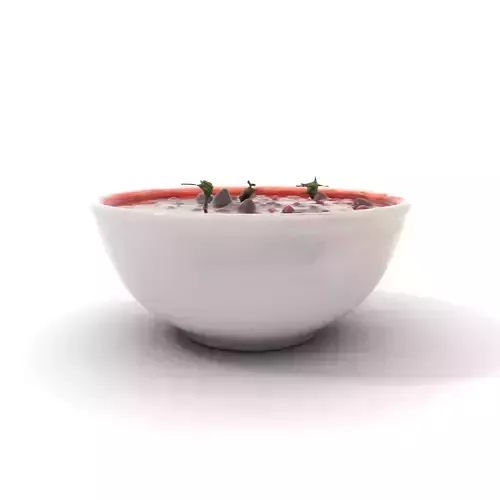 Gourmet Beet Soup model pack Low-poly 3D model
