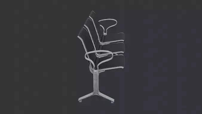 Airport seating row three seats