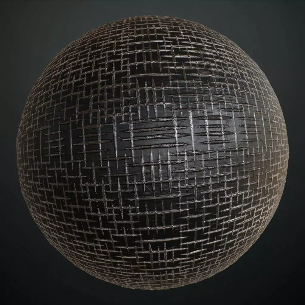 Rusty Dark Diamond Tread Plate Metal PBR Seamless Texture_0