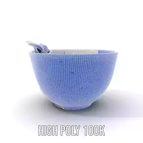 Hearty Soup Bowl model pack Low-poly 3D model 4