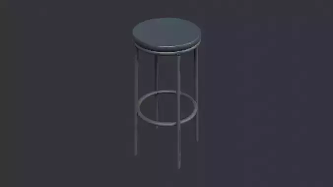Bar Stool Modern Metal Seat for Kitchen