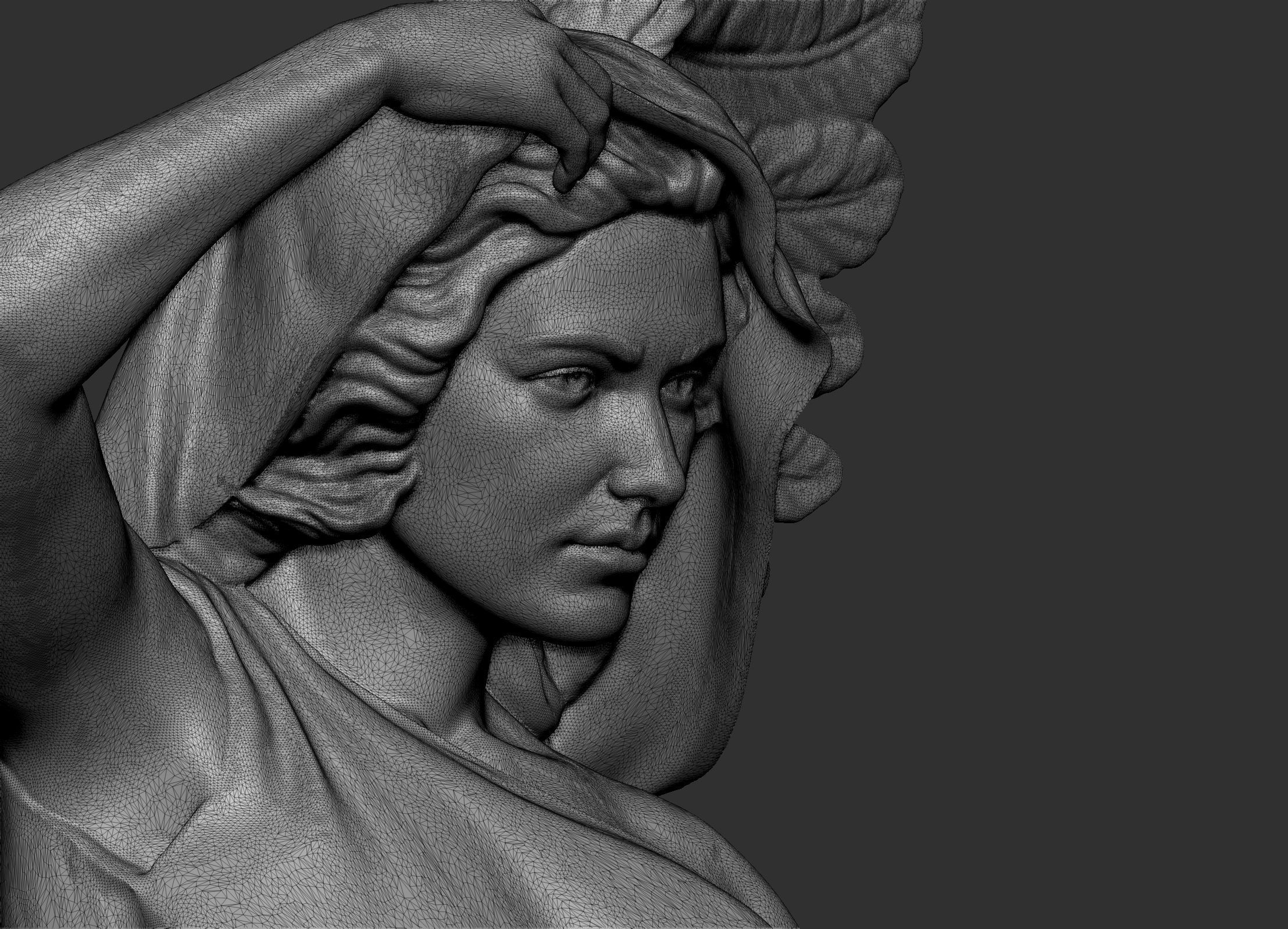 Angel Statue 3D print model_9